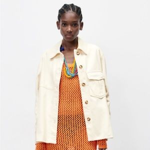 Zara denim shacket size M